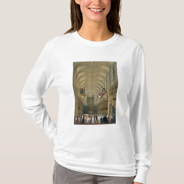 T-shirt Intérieur de la chapelle de St George, 1838 (litho (Devant)