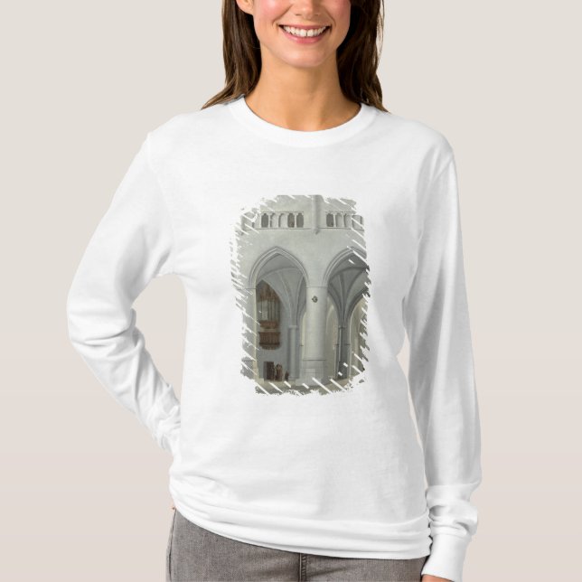 T-shirt Intérieur de l'église de St Bavo, Haarlem (Devant)