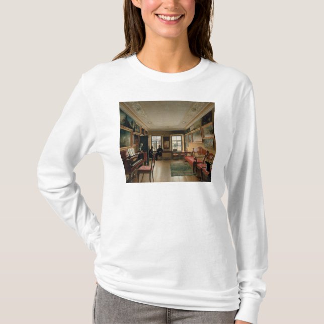 T-shirt Intérieur d'un manoir, 1830s (Devant)