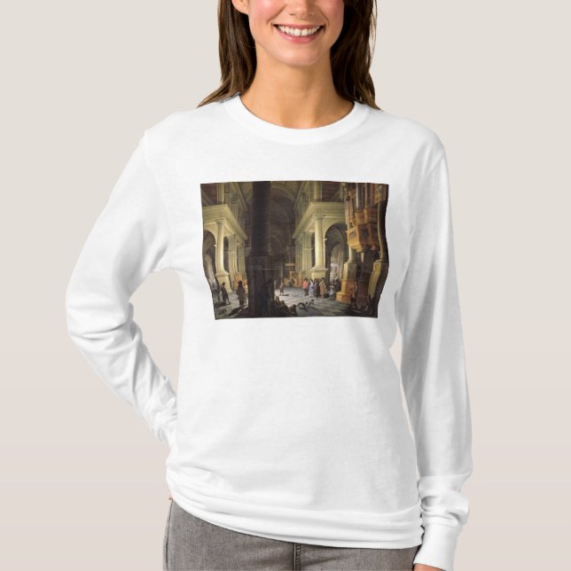 T-shirt Intérieur d'un temple, 1652 (Devant)