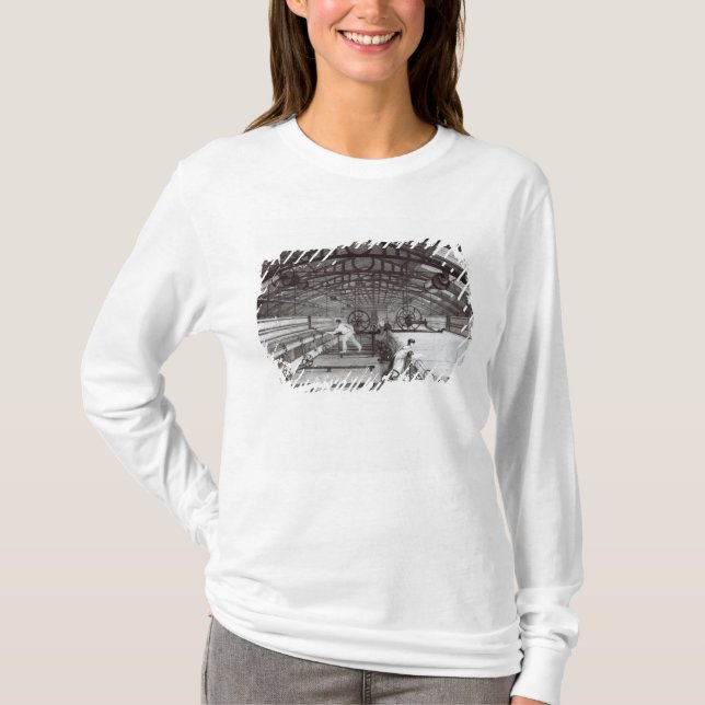 T-shirt Intérieur d'une filature de coton (Devant)
