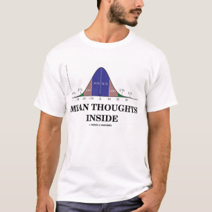 T-shirt Intérieur moyen de pensées (humour moyen de stat