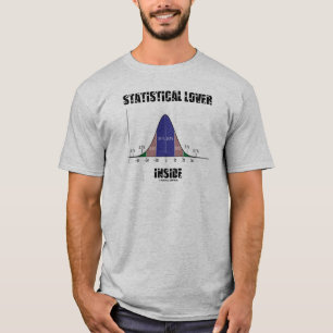 T-shirt Intérieur statistique d'amant (courbe de Bell)