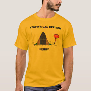 T-shirt Intérieur statistique d'annexe (humour de courbe
