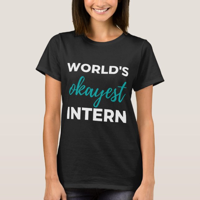 T-shirt Intern le plus génial au monde (Devant)