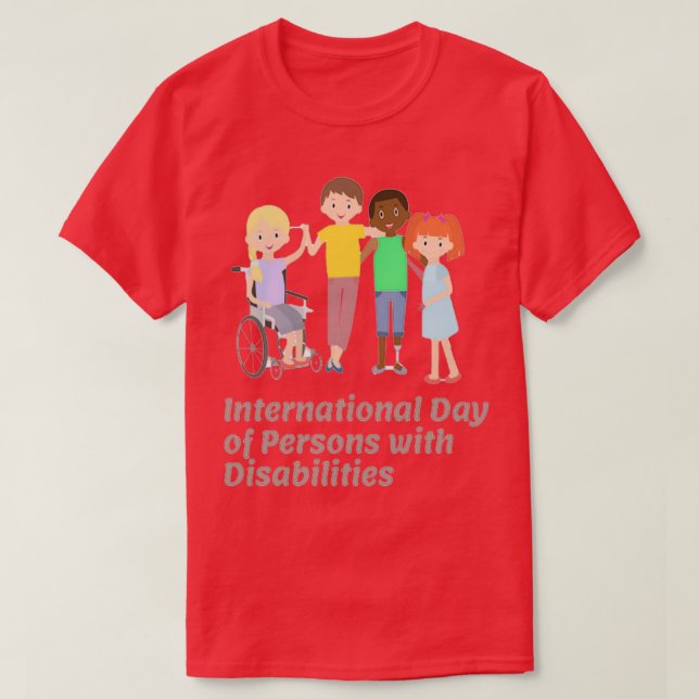 T-shirt International Day of Persons with Disabilities 2 (Design devant)