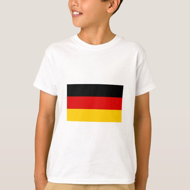 T-shirt International de DRAPEAU de l'Allemagne (Devant)