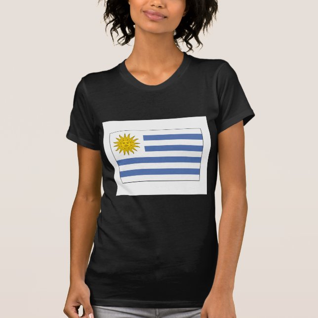 T-shirt International de DRAPEAU de l'Uruguay (Devant)