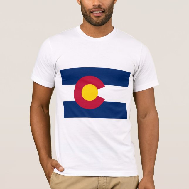 T-shirt International de DRAPEAU du Colorado (Devant)