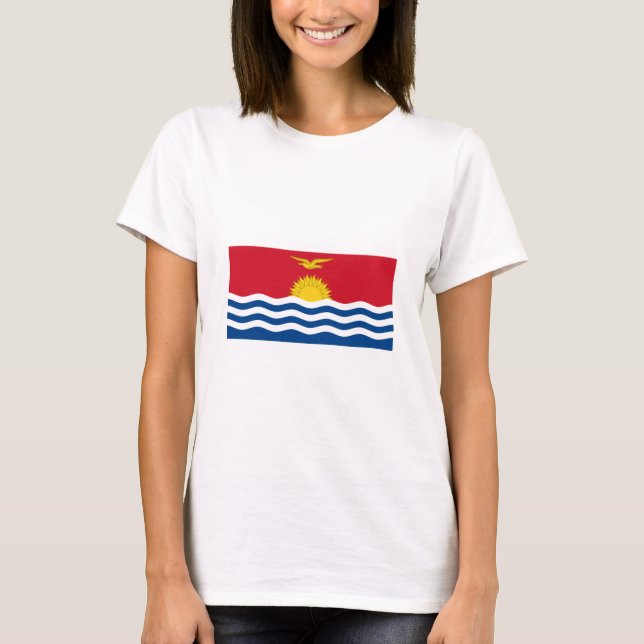 T-shirt International de DRAPEAU du Kiribati (Devant)