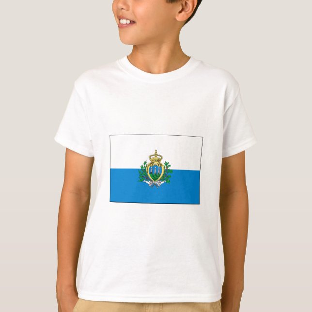 T-shirt International de DRAPEAU du Saint-Marin (Devant)