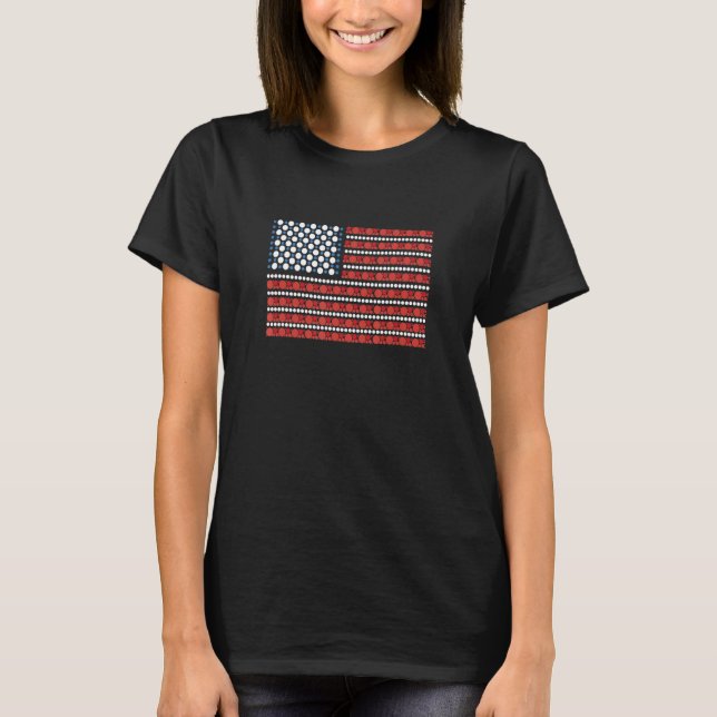T-shirt International Dot Day American Flag Polka Dot Kids (Devant)