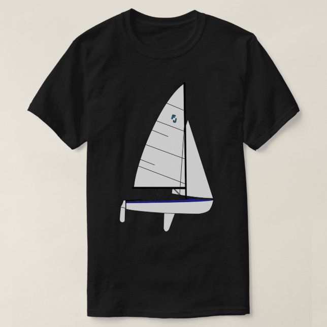 T-shirt International Flying Junior Sailboat 2 (Design devant)