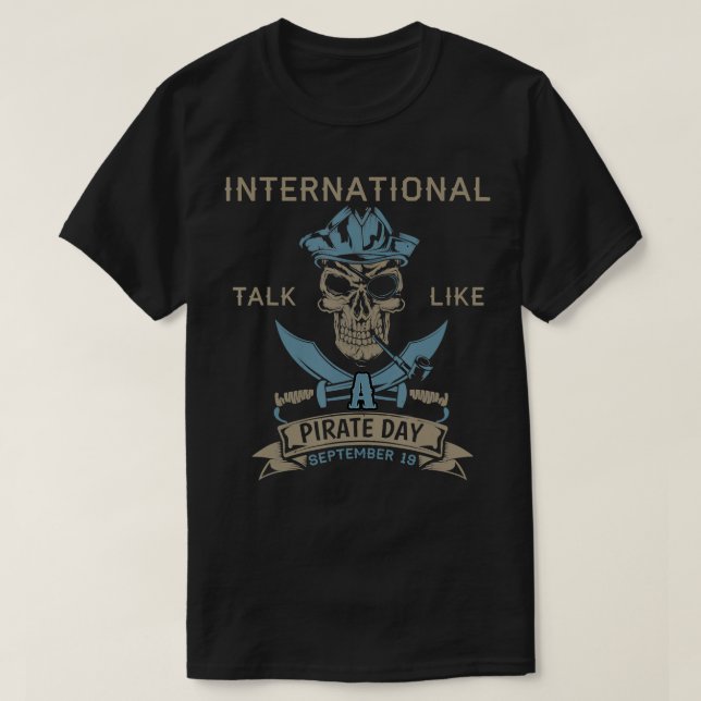 T-shirt International Talk Like A Pirate Day Pirate Septem (Design devant)