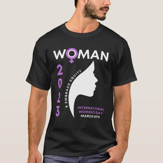 T-shirt International Women s Day 2023 Embrace Equity 8 3  (Devant)