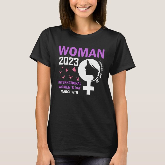 T-shirt International Women s Day Embrace Equity 8 March 2 (Devant)