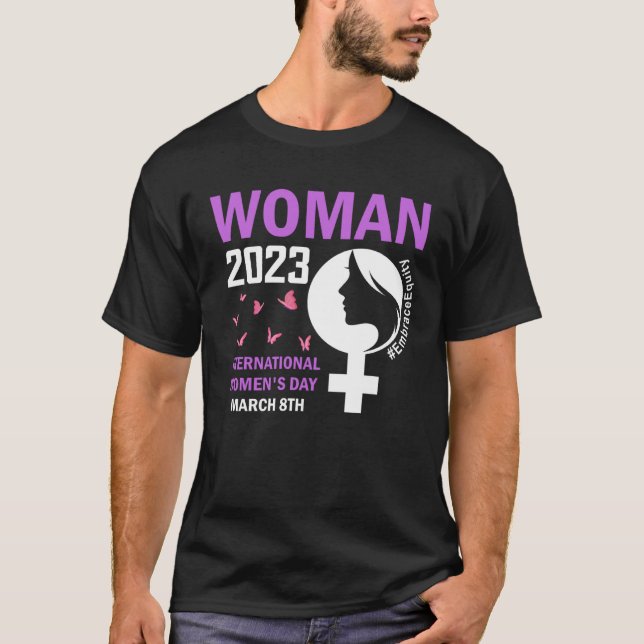 T-shirt International Women s Day Embrace Equity 8 March 2 (Devant)
