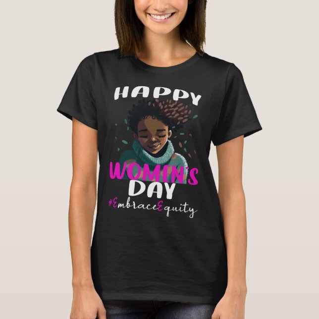 T-shirt International Womens Day 2023 Embrace Equity 8 Mar (Devant)