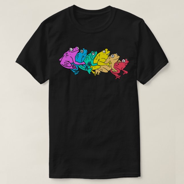 T-shirt Internet Comment Etiquette Merch Rainbow Gay Frog (Design devant)