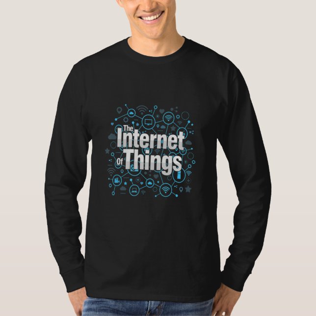 T-shirt Internet Des Objets Smart Data IoT Analytics Trans (Devant)