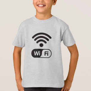 T-shirt Internet graphique de signal Wi-Fi cool