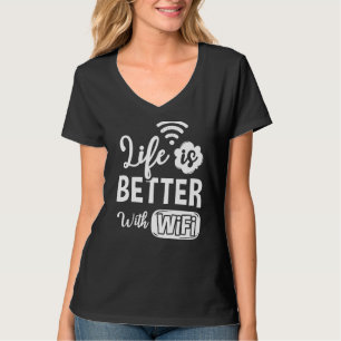 T-shirt Internet Routeur Wifi Mot De Passe Citations Ordin