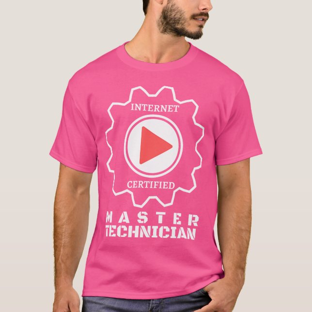 T-shirt Internet Video Master Technician Mechanics (Devant)