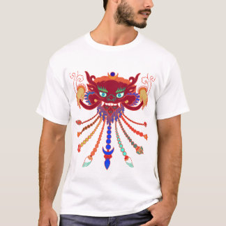 T-shirt interprétation tibétaine de masque