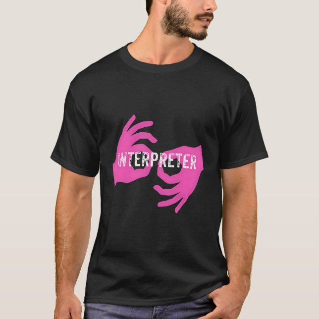 T-shirt Interprète Asl (Devant)
