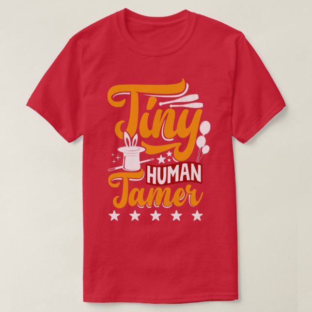 T-shirt Interprète de cirque minuscule Tamer humain drôle (Design devant)