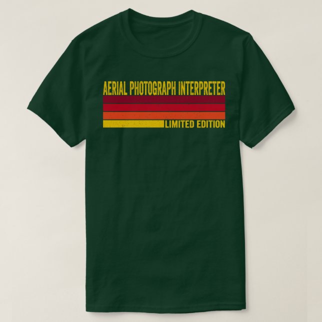 T-shirt Interprète de photographie aérienne (Design devant)