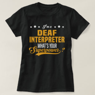 T-shirt Interprète sourd