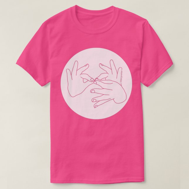 T-shirt Interpreter white fron (Design devant)
