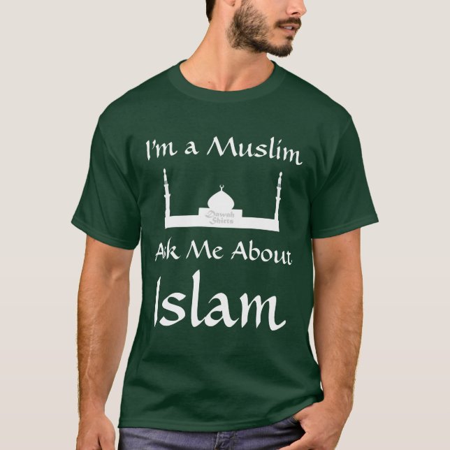 T-shirt Interrogez-moi au sujet de l'Islam 2,0 (Devant)