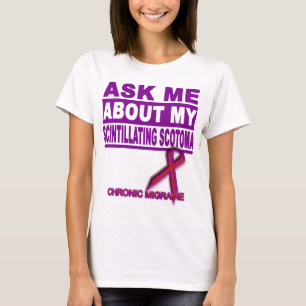 T-shirt Interrogez-moi au sujet de mon scotome de