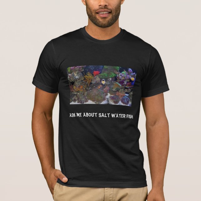 T-shirt Interrogez-moi au sujet des poissons de mer (Devant)