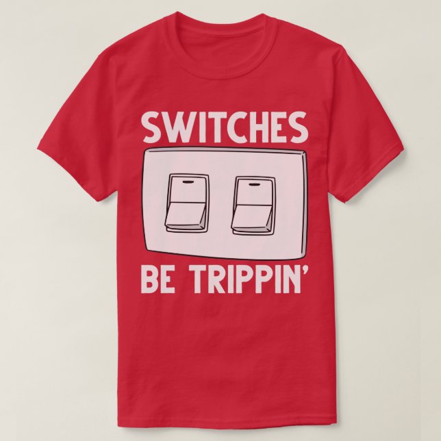 T-shirt Interrupteurs électriques amusants Génie électriqu (Design devant)