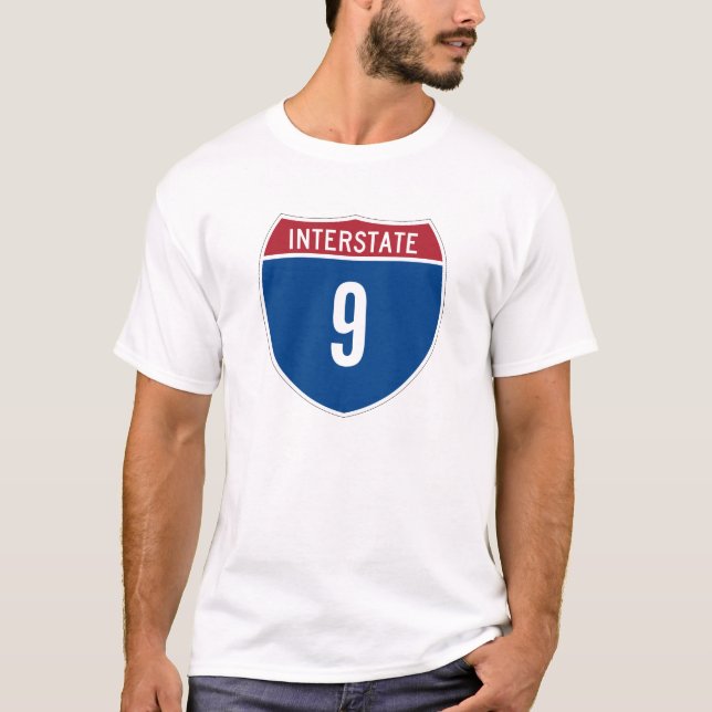 T-shirt Interstate 9 (Devant)