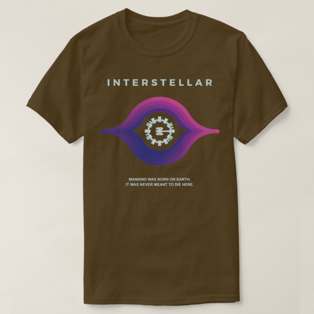 T-shirt Interstellar Je Rentre Chez Moi (Design devant)