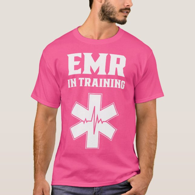 T-shirt Intervenant Médicale D'Urgence Dans La Formation E (Devant)