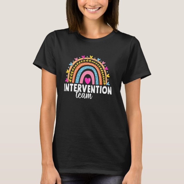 T-shirt Intervention de l'équipe de RTI Équipe d'intervent (Devant)