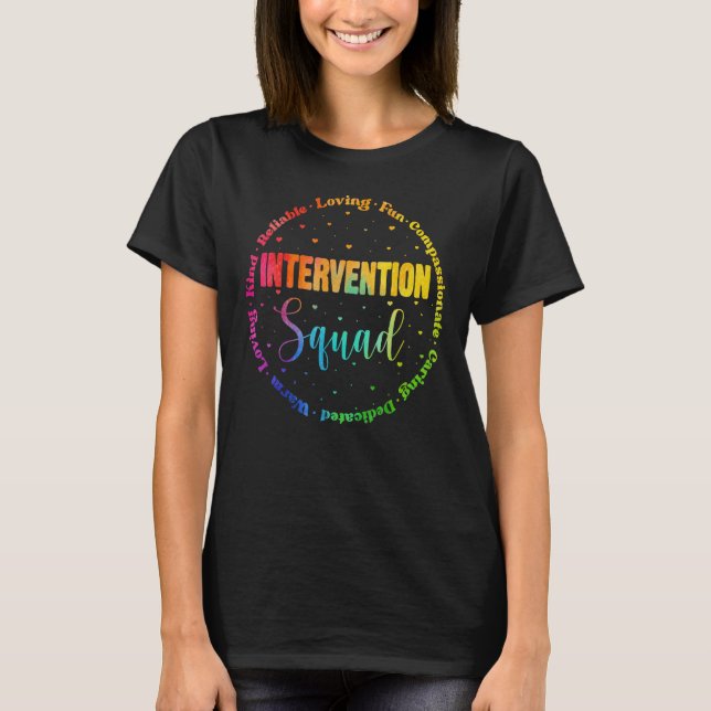 T-shirt Intervention de l'équipe Enseignant de l'école Squ (Devant)