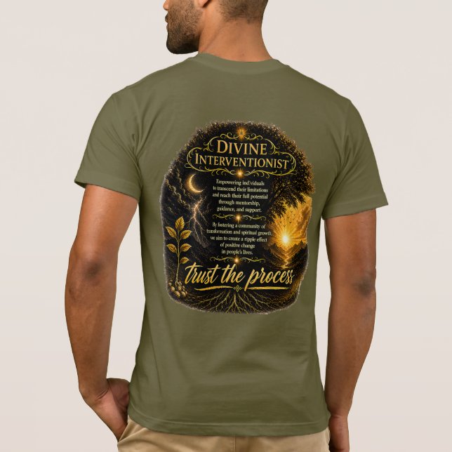 T-shirt Interventionniste divin (Dos)