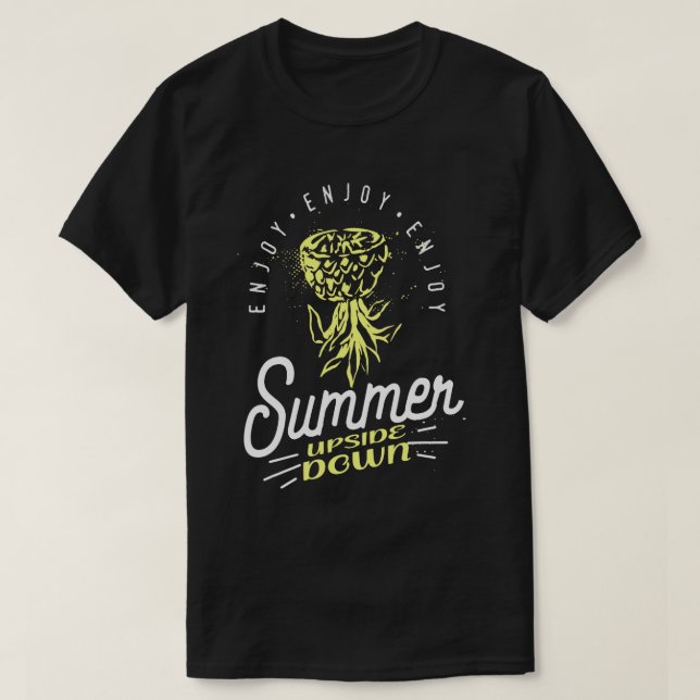 T-shirt Intervertisseur d'ananas vers le bas 4 (Design devant)