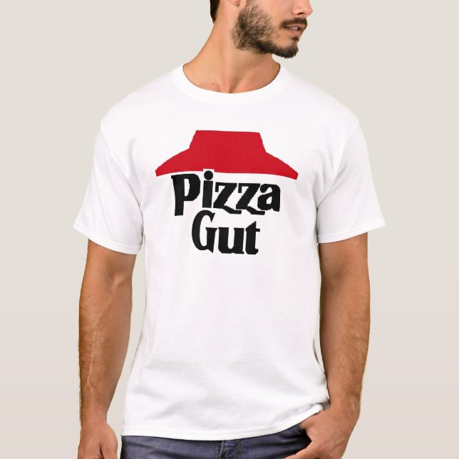 T-shirt Intestin de pizza (Devant)