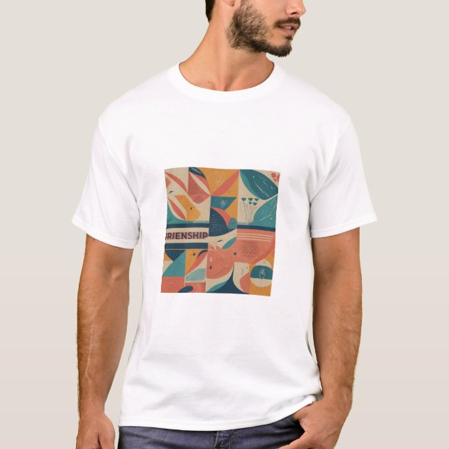 T-shirt intitulé "Amitié". (Devant)