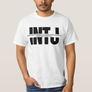 T-shirt INTJ humour drôle Dire minimaliste Citation INTJ