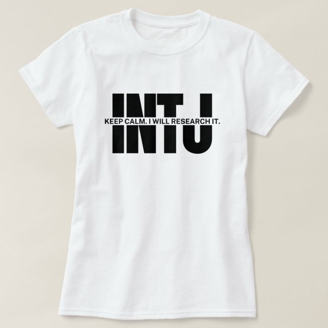 T-shirt INTJ humour Sarcastique Citation INTJ Garder le ca (Design devant)