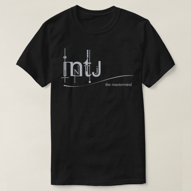T-shirt INTJ Le logo principal MBTI (Design devant)