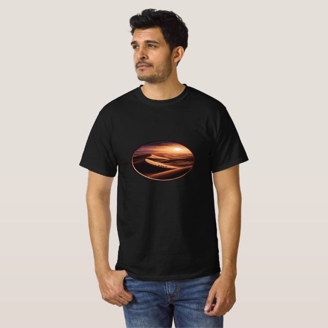 T-shirt Into the Dunes - Sahara Sunset Escape" (Devant entier)
